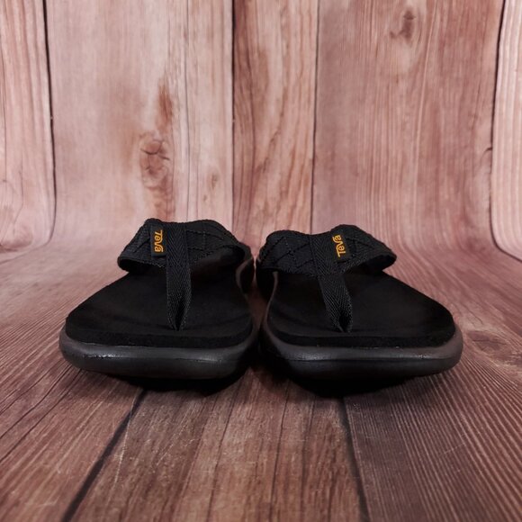 Teva Voya Womens Size 8 Black Foam Thong Flip Flops Sandals Beach 1019040 - Picture 7 of 15